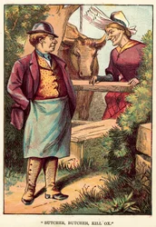 Metzger, Metzger, töte den Ochsen